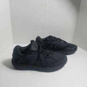 UNDER ARMOUR MEN'S BLACK TENNIS SHOES SIZE 10